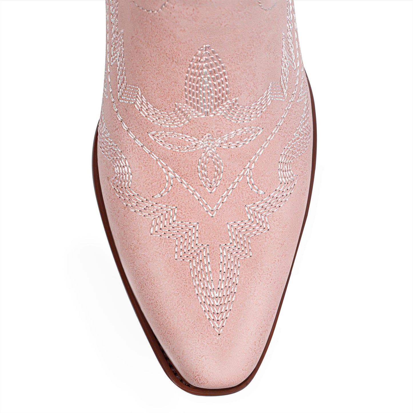 Denim Pink Cowgirl Boots