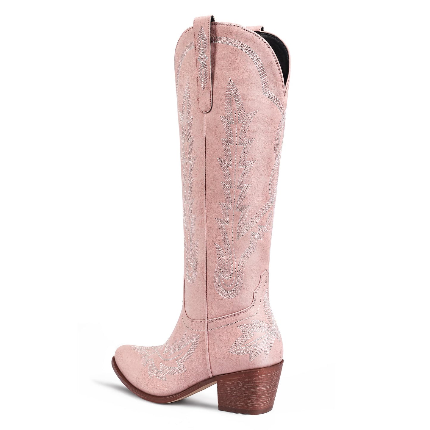 Denim Pink Cowgirl Boots