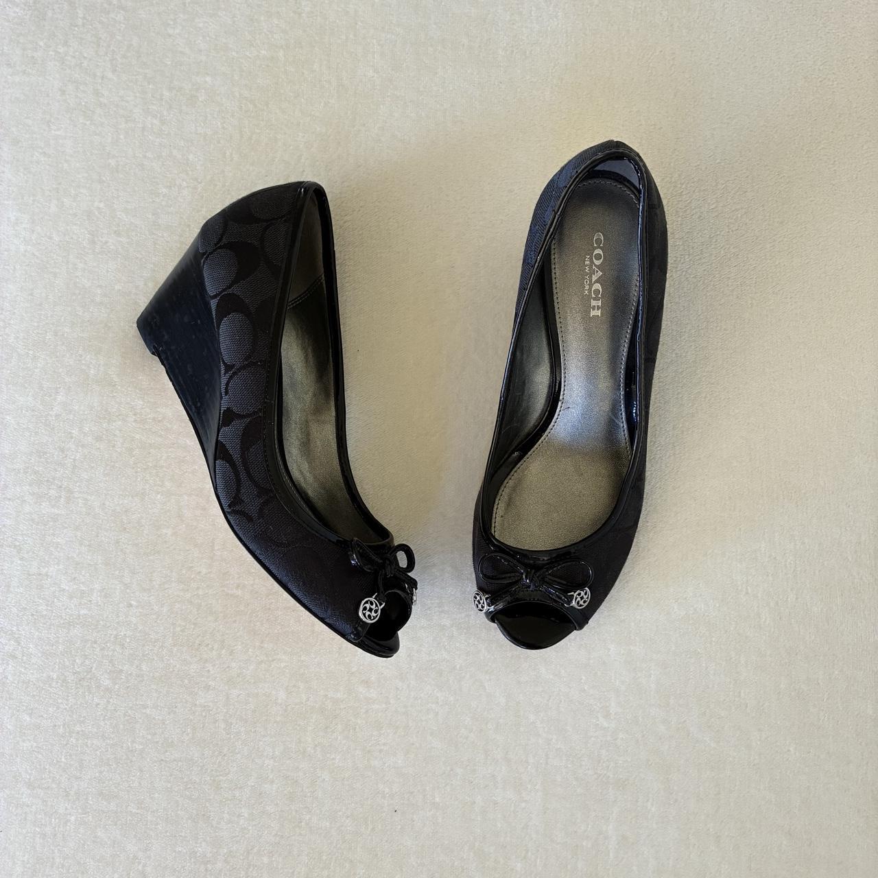 Black Monogram Heels