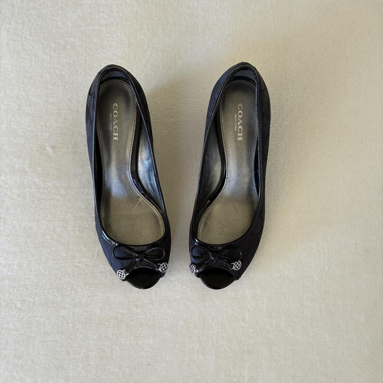 Black Monogram Heels