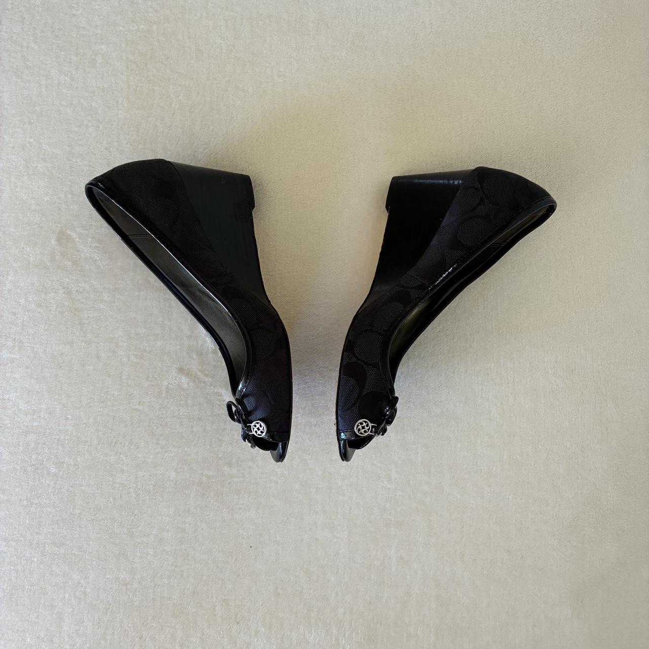 Black Monogram Heels