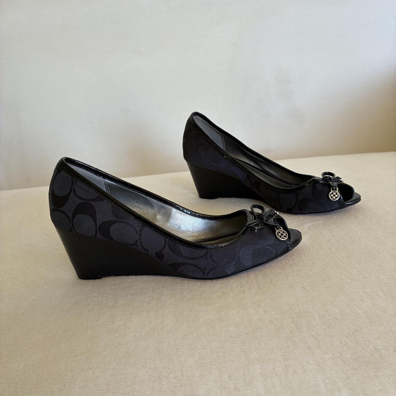 Black Monogram Heels